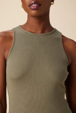 Jillian Dream Rib Tank - Vetiver -Drapsify Sales Store 7928 Jillian Vetiver 4