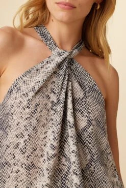 Hayden Washable Silk Blouse - Serpentine -Drapsify Sales Store 7934 Hayden Serpentine 4