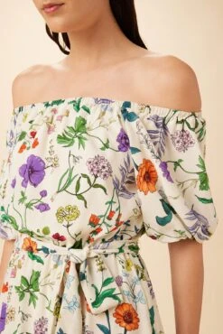 Misha Washable Silk Dress - Stella Floral White -Drapsify Sales Store 7947 Misha Stella White 4