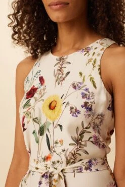 Larsa Washable Silk Dress - Provence Ivory -Drapsify Sales Store 7988 Larsa Provence Ivory 4