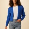 Caroline Organic Cotton Cardigan - Lapis