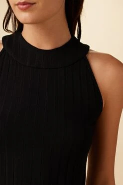 Mariclaire Provence Rib Top - Black -Drapsify Sales Store 8128 Mariclaire Black 4