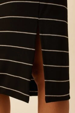 Miley Dream Knit Dress - Havana Stripe Black 7 Miley Dream Knit Dress - Havana Stripe Black -Drapsify Sales Store 8322 Miley Black Havana Stripe 4