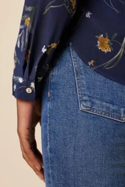 Kaya Washable Silk Blouse - Ana Floral -Drapsify Sales Store 8509R1 Kaya Ana Floral 5