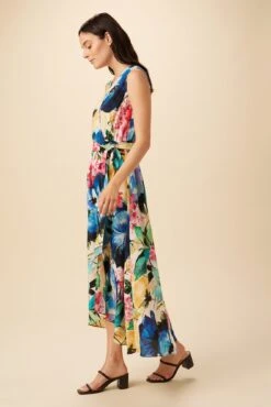 Hanne Washable Silk Maxi Dress - Full Bloom -Drapsify Sales Store 9223 Hanne Full Bloom 2