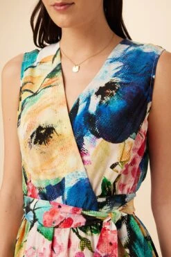 Hanne Washable Silk Maxi Dress - Full Bloom -Drapsify Sales Store 9223 Hanne Full Bloom 4