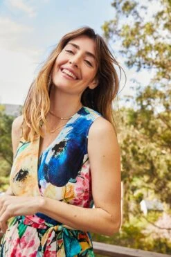 Hanne Washable Silk Maxi Dress - Full Bloom -Drapsify Sales Store 9223 Hanne Full Bloom 552