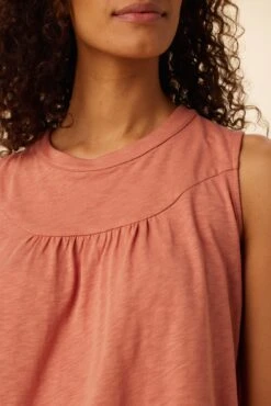 Hartley Reverie Slub Tank - Coral Haze -Drapsify Sales Store 9317 Hartley Coral Haze 4