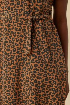 Cindra Washable Silk Midi Dress - Caramel Sauvage -Drapsify Sales Store 9674 Cindra Caramel Sauvage 4