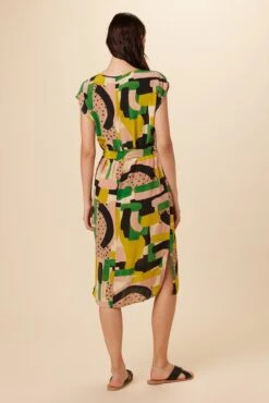 Cindra Washable Silk Midi Dress - Piazza -Drapsify Sales Store 9674 Cindra Piazza 3