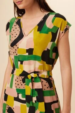 Cindra Washable Silk Midi Dress - Piazza -Drapsify Sales Store 9674 Cindra Piazza 4