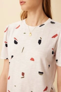 Odilia Reverie Slub Tee - Terrazzo -Drapsify Sales Store 9828 Odilia Slub Terrazzo 4