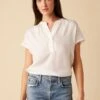 Renata Tencel Blouse - White