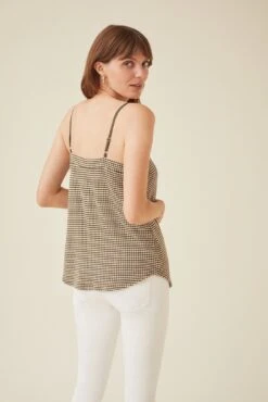 Barlow Scallop Knit Cami -Drapsify Sales Store 9914 BARLOW KNIT OLIVE 0114 web