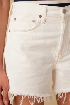 AGOLDE Parker Long Denim Short - Panna Cotta -Drapsify Sales Store Parker Long Short Panna Cotta 5