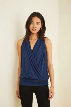 Agnes Dream Knit Top - Navy