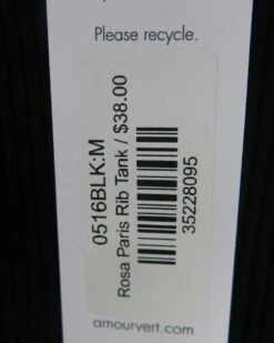 Rosa Paris Rib Tank - Black - ReAmour -Drapsify Sales Store recurate submission 27517